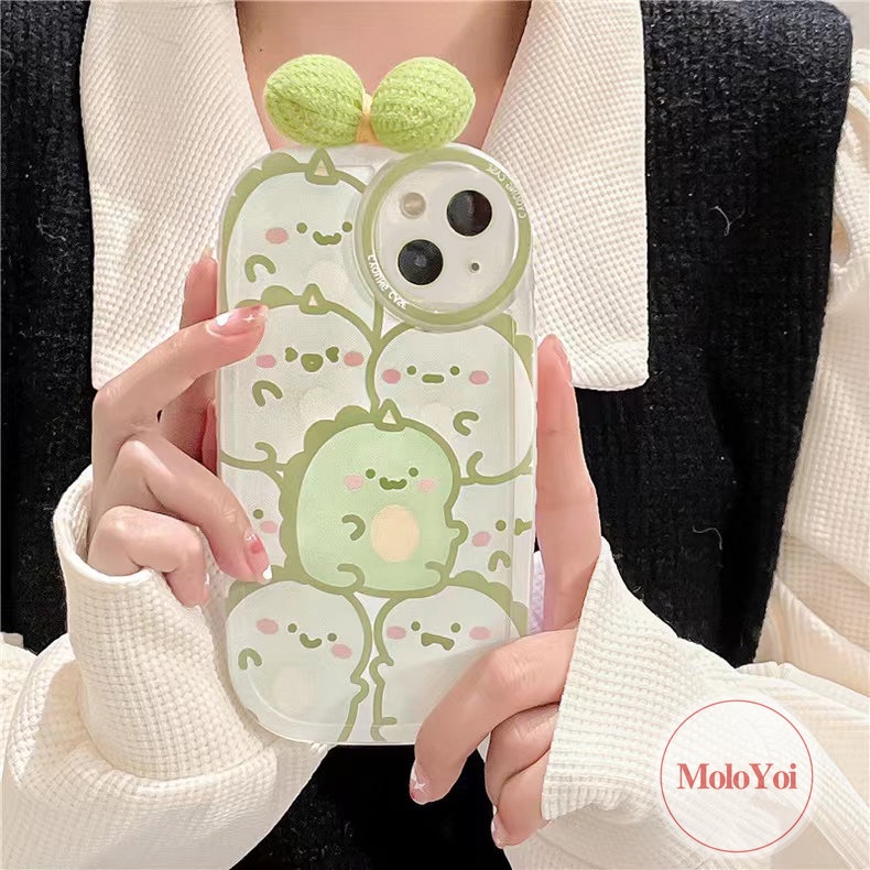 Soft Case Motif Kartun Dinosaurus 3D Untuk iPhone 11 Pro MAX XR 6 6s 7 8 Plus 7Plus 8Plus 12 13 Pro MAX X XS MAX SE 2020