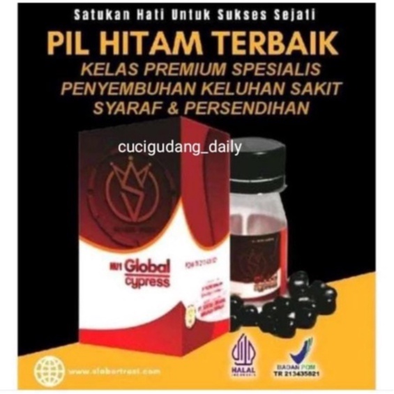 GLOBAL CYPRESS UNTUK NYERI SENDI DAN SYARAF ISI 20 PIL 100% ORIGINAL