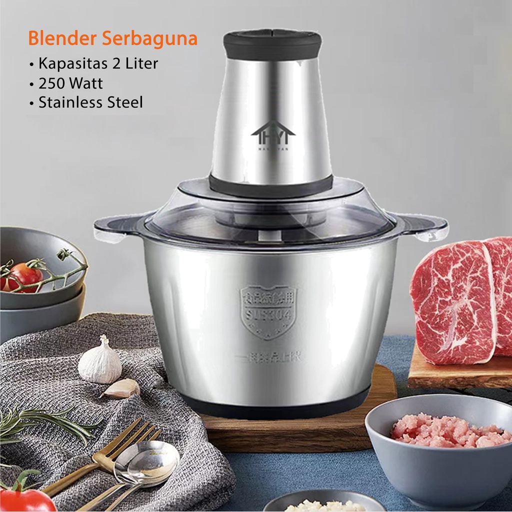 Hang Yan Blender Daging Chopper Meat Grinder Gilingan Daging Baja Serbaguna