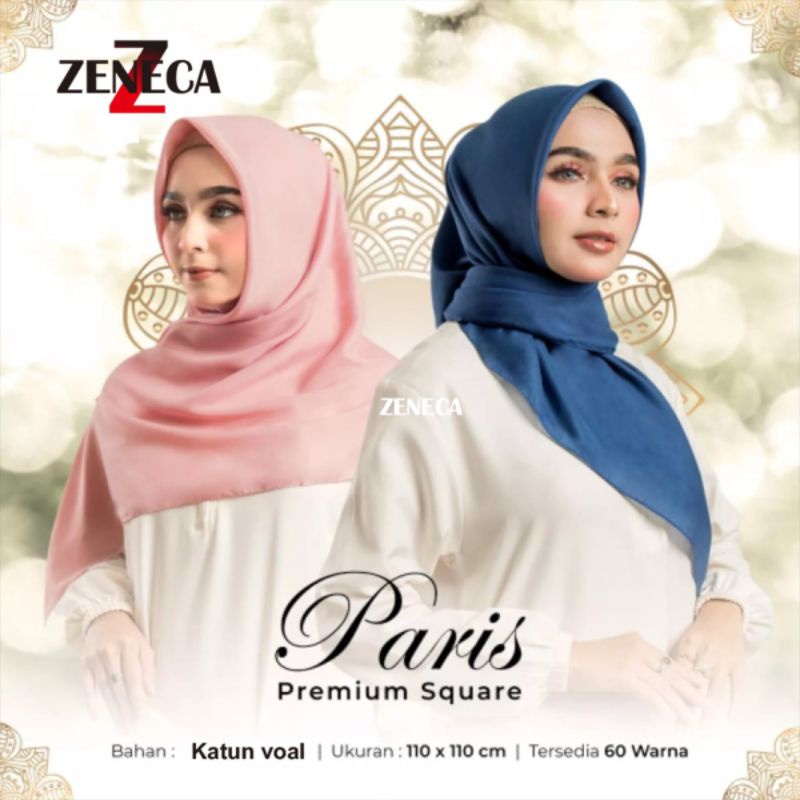 segiempat paris voal, Hijab Paris Square Bahan Voal, kerudung segiempat