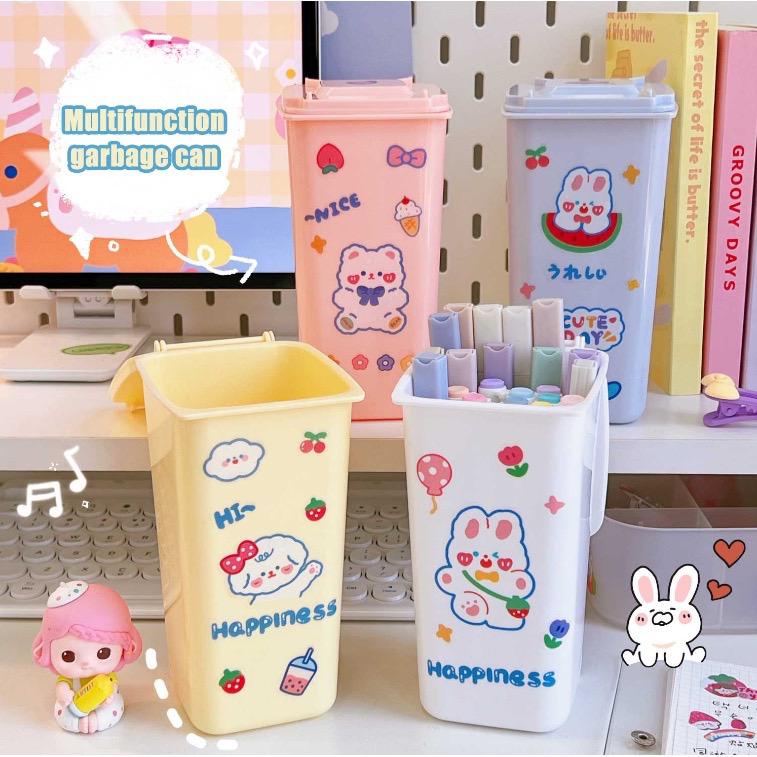 

[HARU] Stationary Organizer Desktop Dust Bin Storage Bentuk Tong Sampah Tempat Pensil Tempat Washi tape