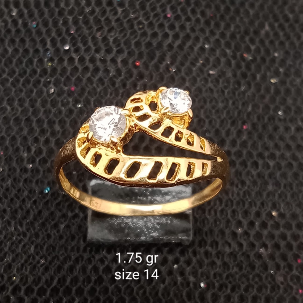 Cincin emas 17K - 1.75 gr kadar 750 - 3929