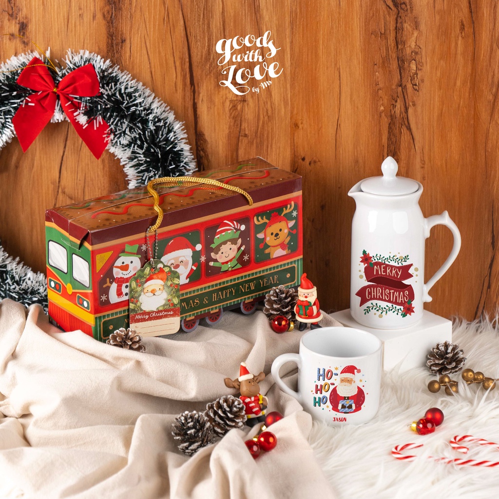Jual [GOJEK/GRAB ONLY] Christmas Train by GoodsWithLove | Hadiah Natal Gift Tea  Set Christmas Hampers | Shopee Indonesia