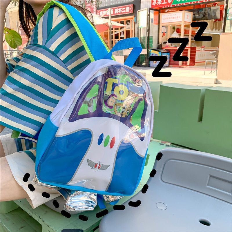 Sera kartun anime Buzz Lightyear ransel lucu Toy Story tas sekolah ransel roket siswa liar baru