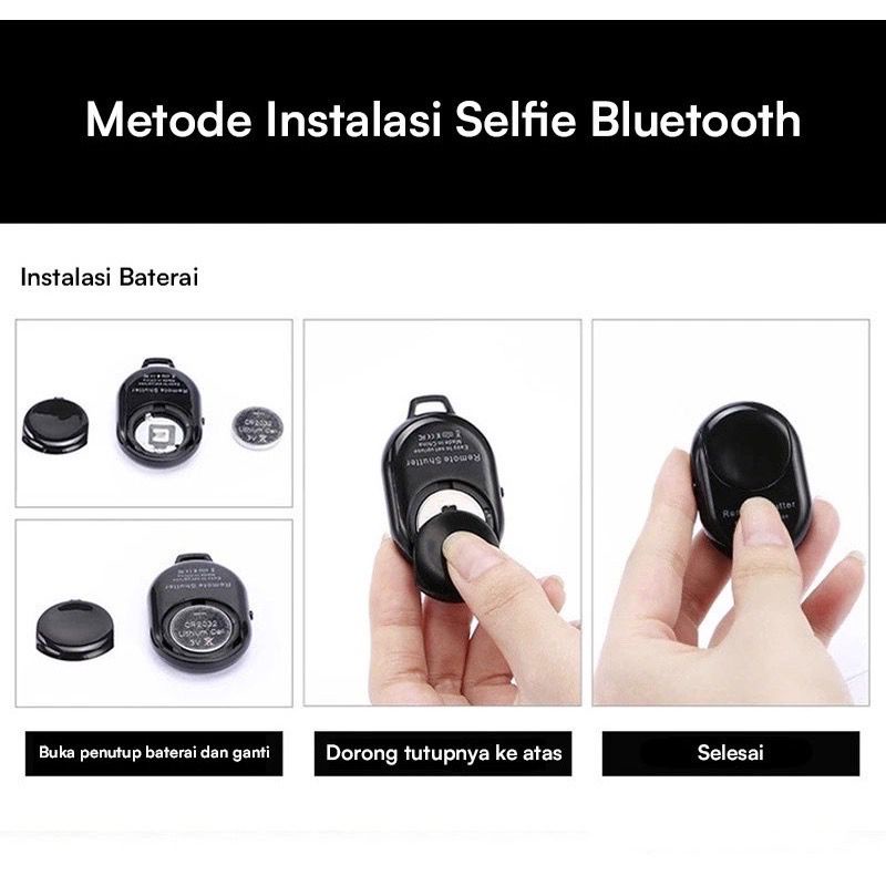 PROMO TOMSIS BLUETOOTH REMOTE CONTROL SHUTE ANDROID IOS TOMSIS TOMBOL SELFIE