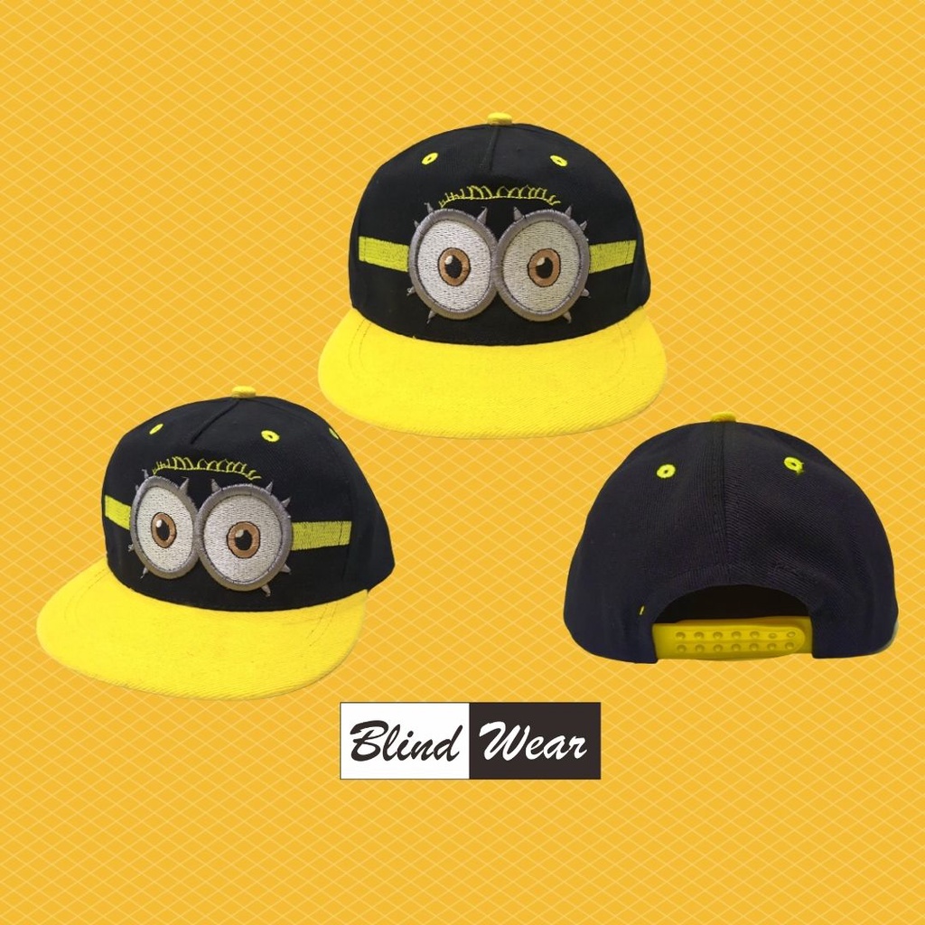 Topi Anak Minion Laki Perempuan Aksesoris Topi Anak Cowok Cewek Premium