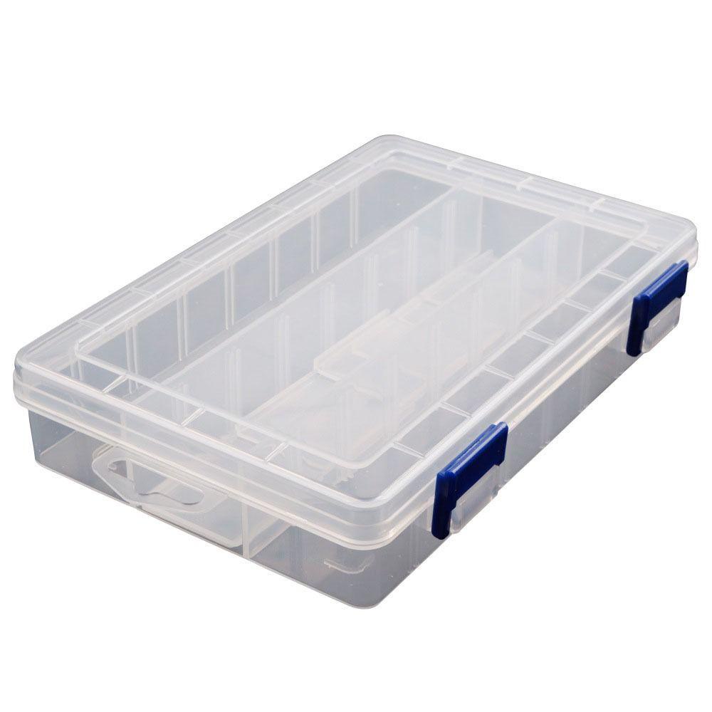 Nickolas1 Lure Box Portable Clear Kotak Penyimpanan Fishing Tackle Box Umpan Aksesoris Hook Case Lure Storage Box Tempat Penyimpanan