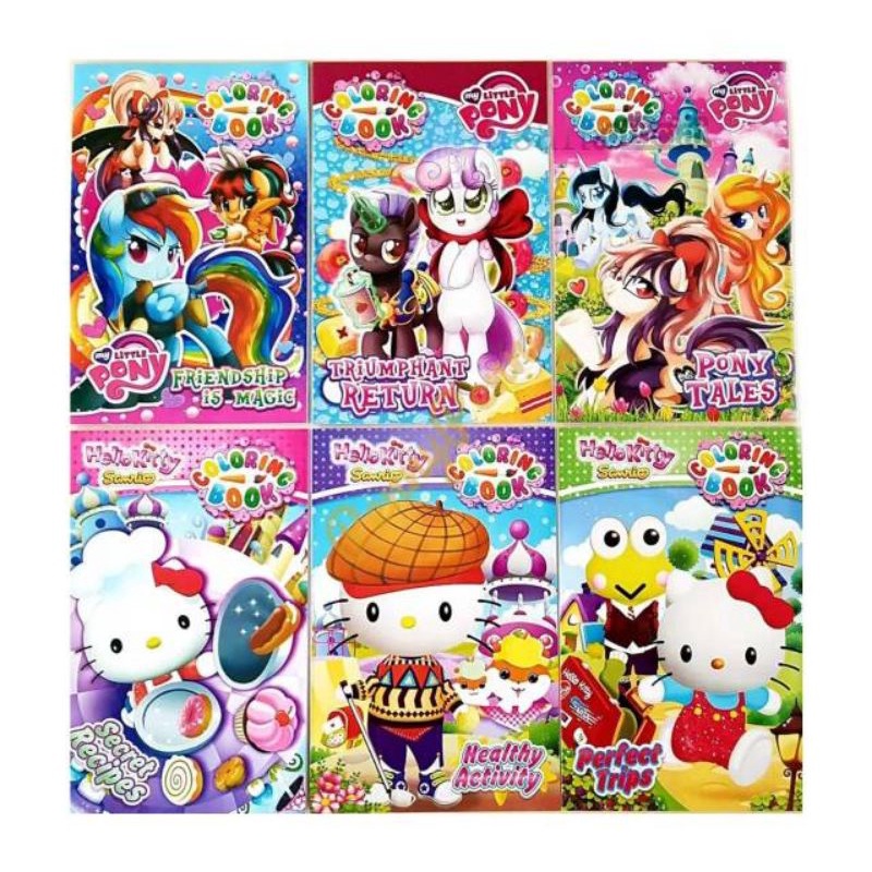 COLORING BOOK BUKU MEWARNAI ANAK GAMBAR PRINCESS ANAK TK SD