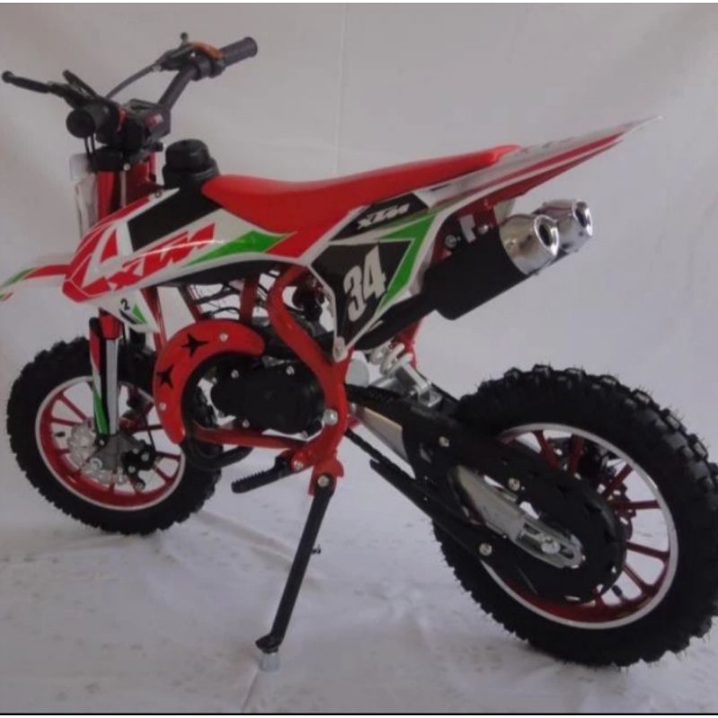 Sepeda Motor Mini Trial Anak Minimotor Minimoto Trail Mesin 50cc NEW XTM SINGLE dan DOBEL KNALPOT Ta