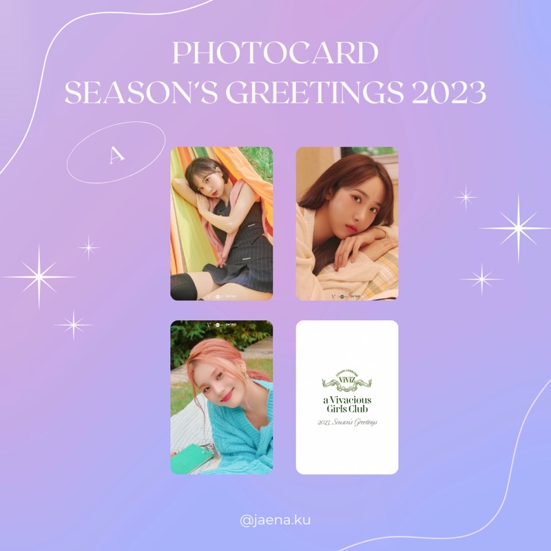 [VIVIZ] PHOTOCARD SEASON’S GREETINGS 2023 VIVIZ ‼️BACA DESKRIPSI‼️