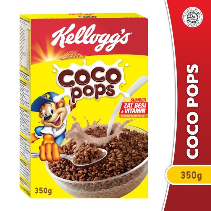 

Sereal Kelloggs Coco Pops Sereal 350 Gr