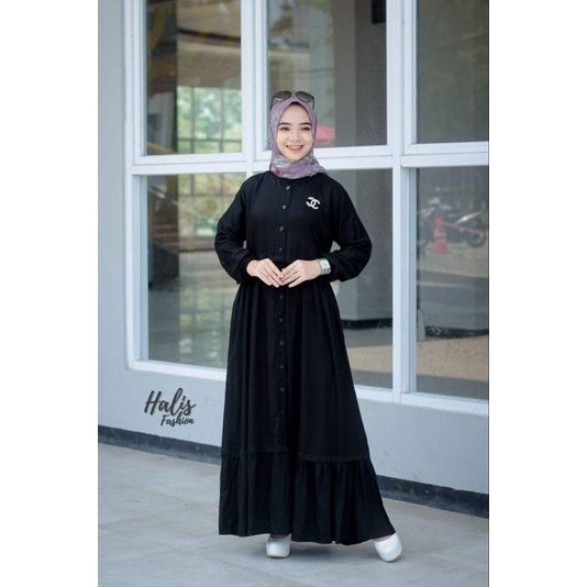 Gamis Dewasa Ruffle Original Halis Fashion by Zavier