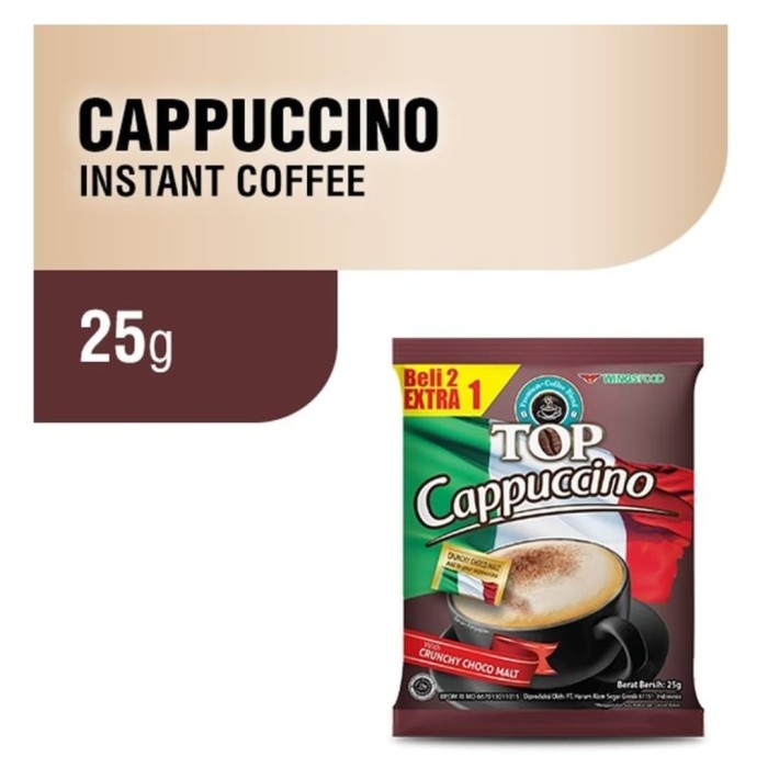 

Top Kopi Capuccino 25 gr 10 Pcs/Rtg
