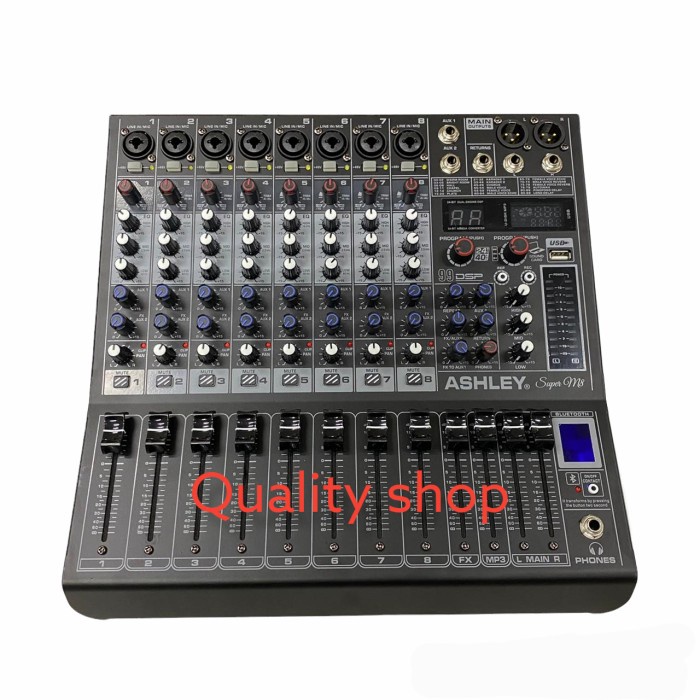 Mixer Ashley 8 Channel Super M8 Baru Supports PC