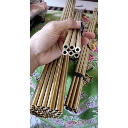 PIPA KUNINGAN POLOS OD 8 MM X ID 6.2 MM X PANJANG 65 CM