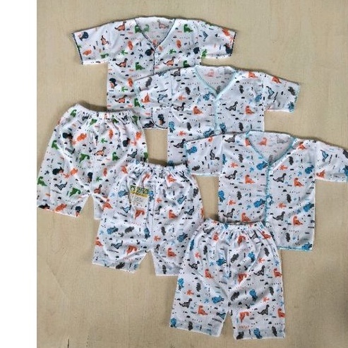 paket hemat baju/celana bayi 0-3 bulan SERI BIRU 9 setel (18 pcs)