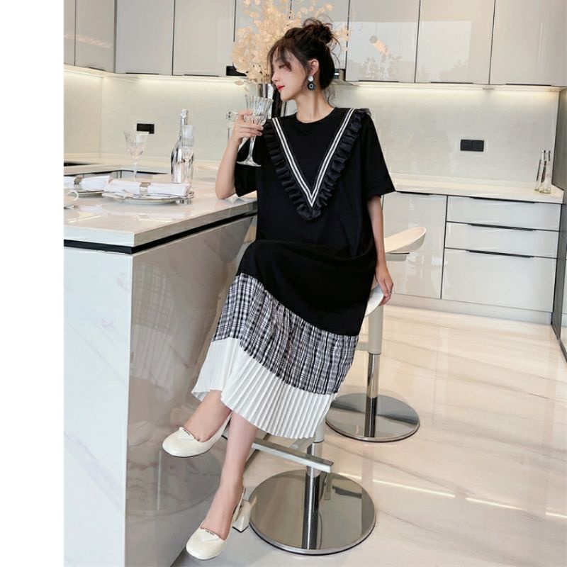 MDLV ~ 82210# Hikara Drop Waist Dress Premium Import