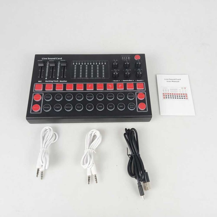 Mixer Audio Sound Card Mixser Live Recording Mikser Soundard Karaoke
