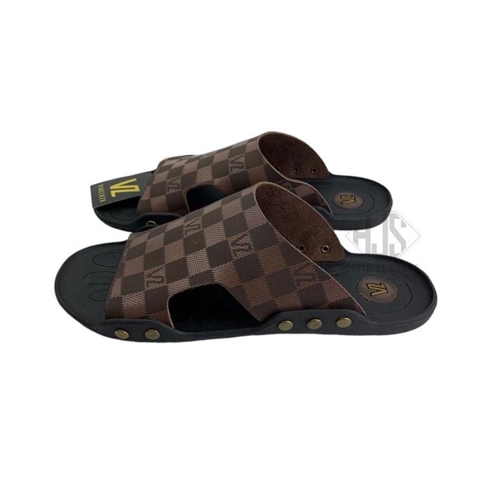 Sandal Selop Pria Casual Terbaru Sendal Slip On Cowok Trendy Keren Sandal Slop Slide Fashionable