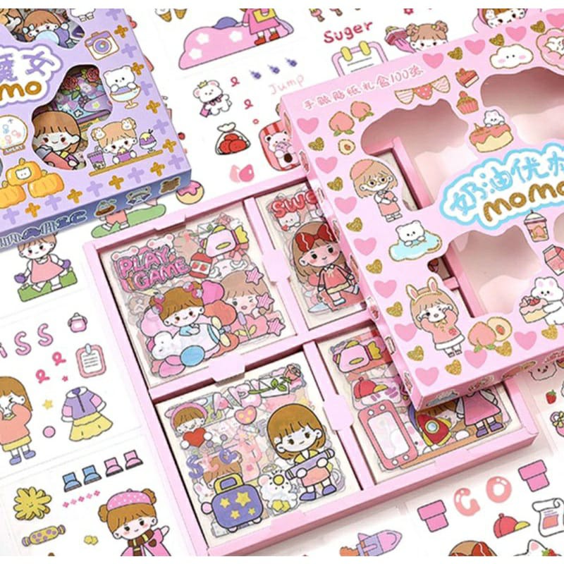 

Sticker Momo viral stiker botol sticker lucu korea