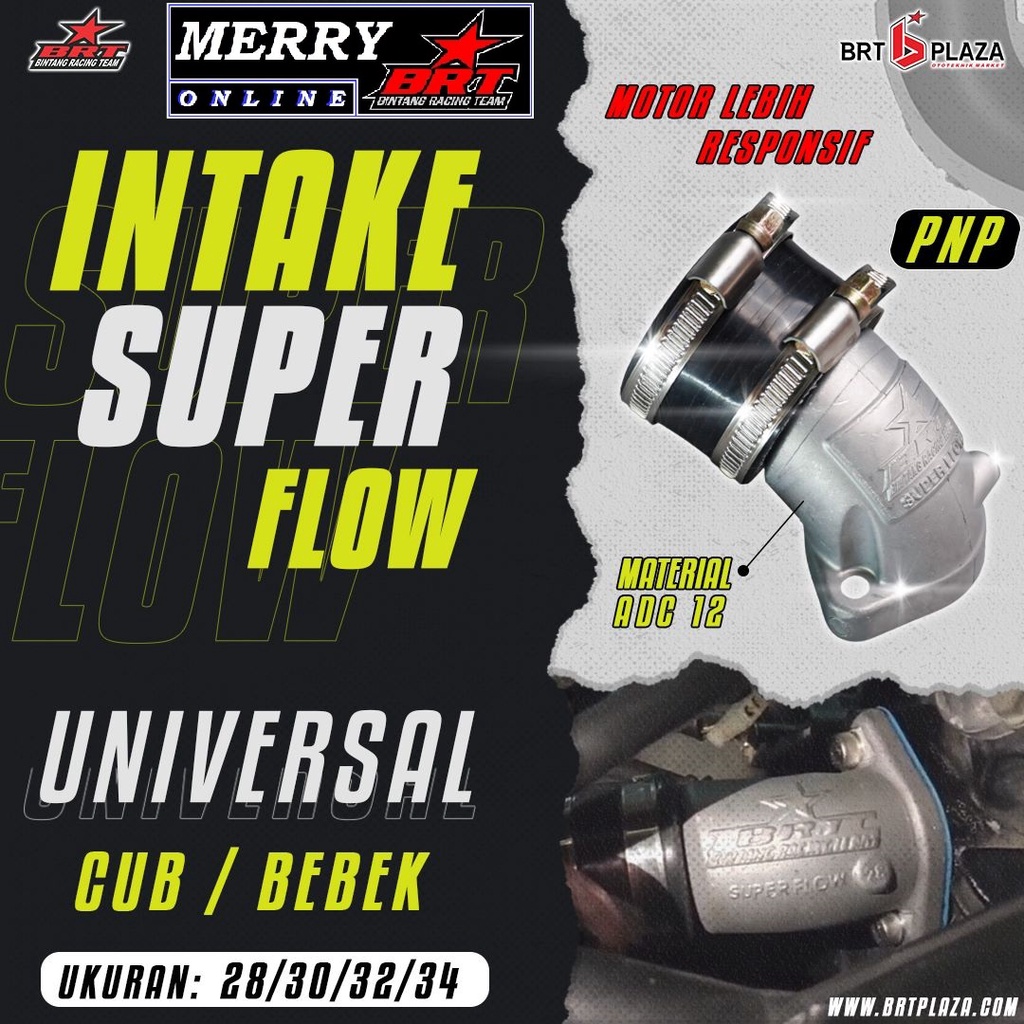 Intake BRT Universal CUB/BEBEK 28mm 30mm 32mm 34mm