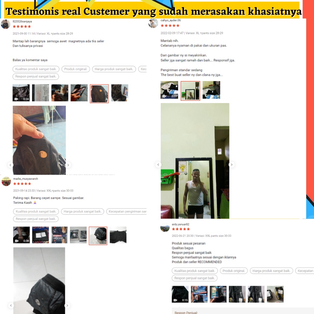 ORIGINAL Celana Boxer Magnet Terapi Kesuburan Pembesar Kelamin MrP Pria Dewasa Vakoou Terbukti Ampuh-6