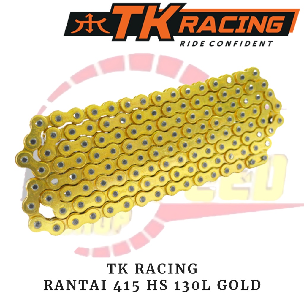 TK Racing Rantai Motor 415 HS 130L Gold B6117113 / TK Racing Drive Chain 415 Gold / TK Racing Origin