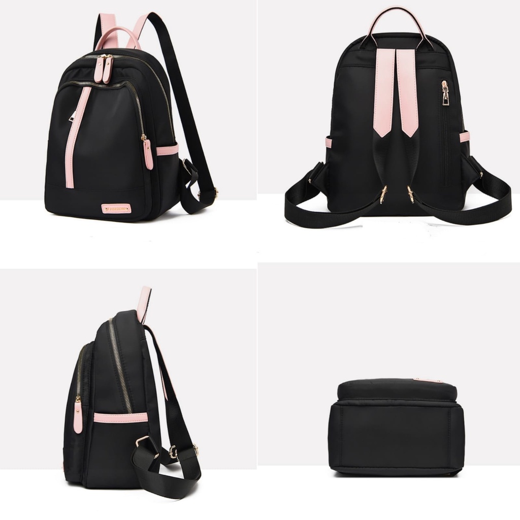 TAS RANSEL WANITA KOREA ANTI AIR TA698B5 HITAM BELLATOR GENDONG BACKPACK SEKOLAH IMPORT PUNGGUNG KULIAH KERJA CEWEK MURAH LUCU FASHION REMAJA KEKINIAN BRANDED BATAM