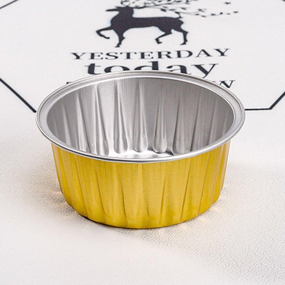 Top 10PCS Aluminium Foil Tin Cup Cake Alat Kecil Baking Air Fryer Tinfoil Kotak