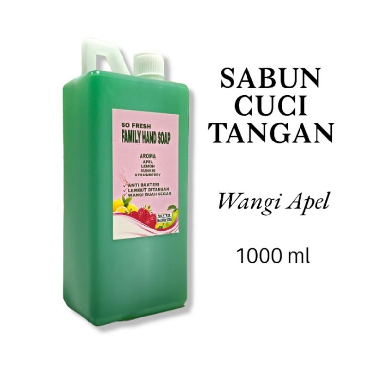 SABUN CUCI TANGAN APEL 1 L (SO FRESH FAMILY HAND SOAP)