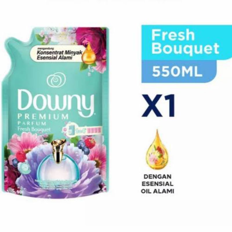Downy Pewangi dan Pelembut Pakaian Konsentrat Adorable Bouquet, Fresh Bouquet, French Lavender 550 ml