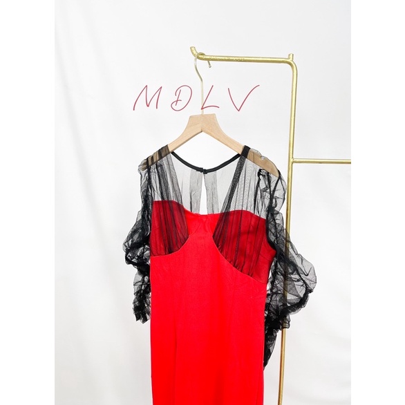 MDLV ~ 0985# CNY Fortune Bodycon Dress Premium Import