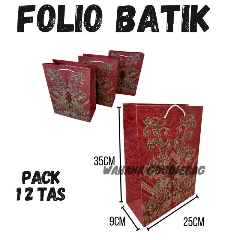 

paper bag motif batik polio 25x35 tangung (isi12pcs)
