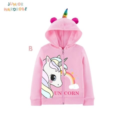 AS Jaket anak perempuanJunior Wardrobe Unicorn with Pompom