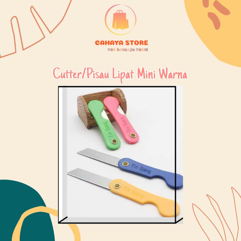 

Cutter Lipat Mini Serbaguna/ Cutter Pisau Lipat Mini