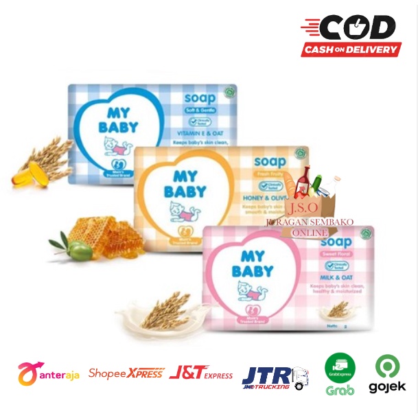 ( JSO ) My Baby Soap Sabun Batang Bayi 60gr MyBaby