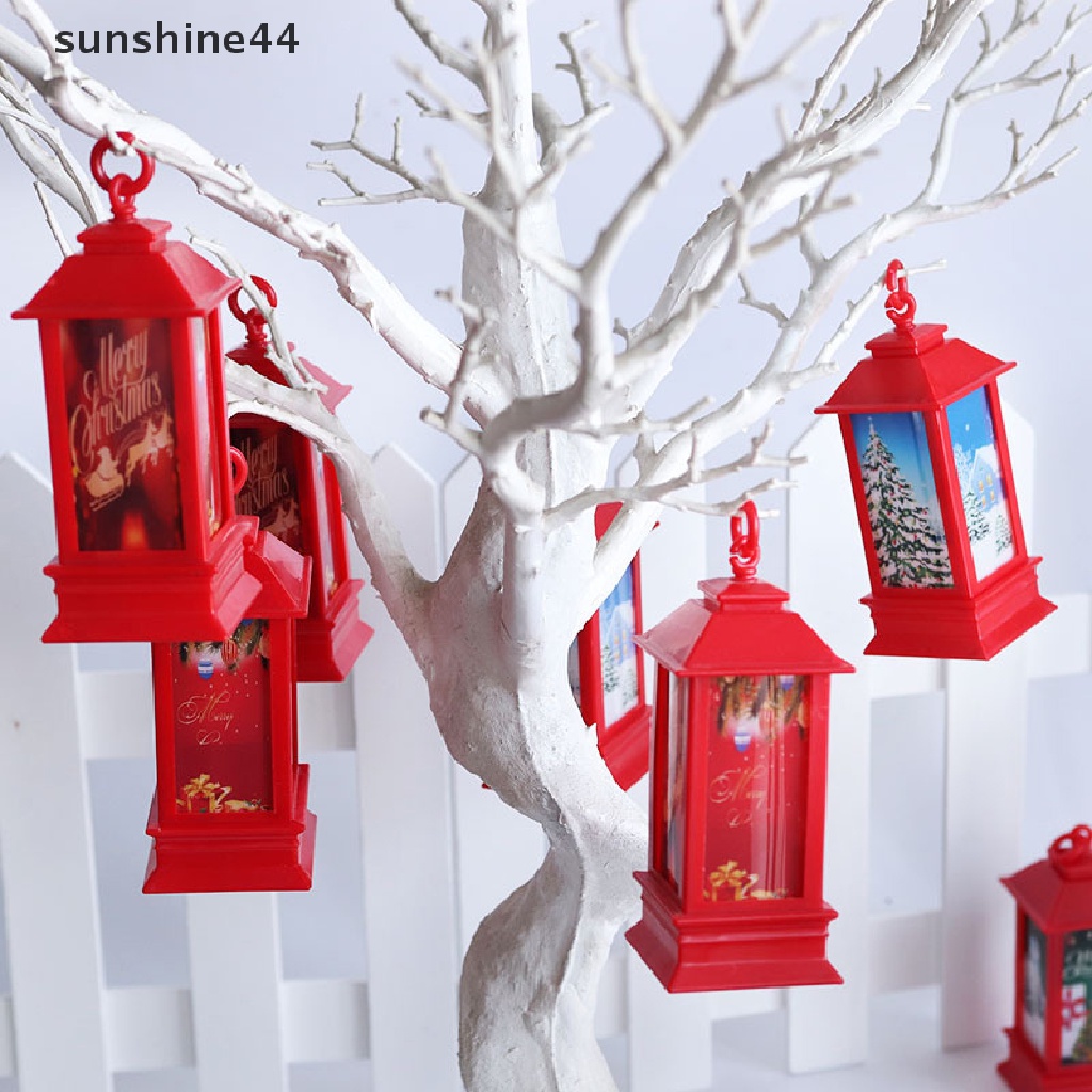Sunshine Lampu Lentera LED Mini Portable Untuk Dekorasi Natal / Tahun Baru 2023