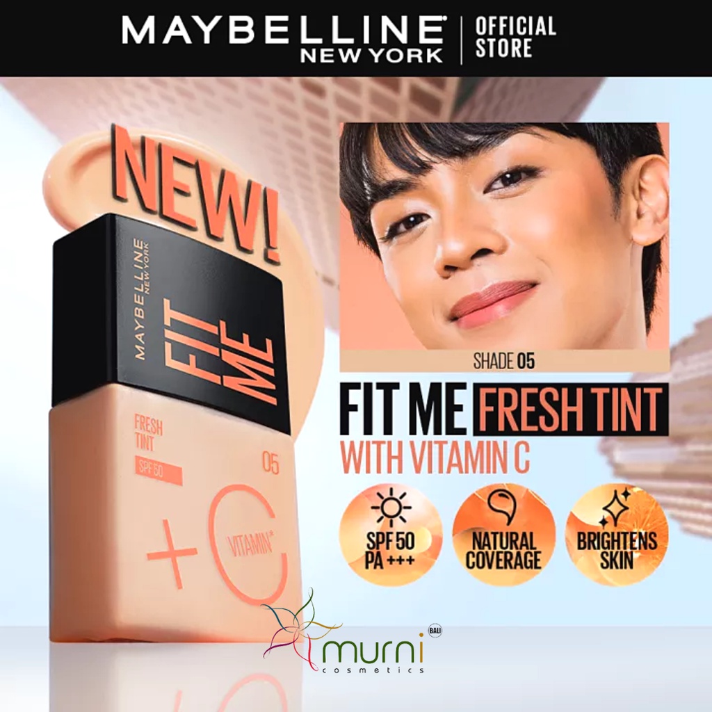 MAYBELLINE FIT ME FRESH TINT SPF50  WITH VIT C 30ML