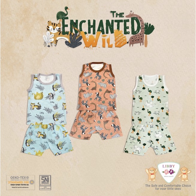 Libby - The Enchanted Wild | Setelan Oblong Singlet 3stel