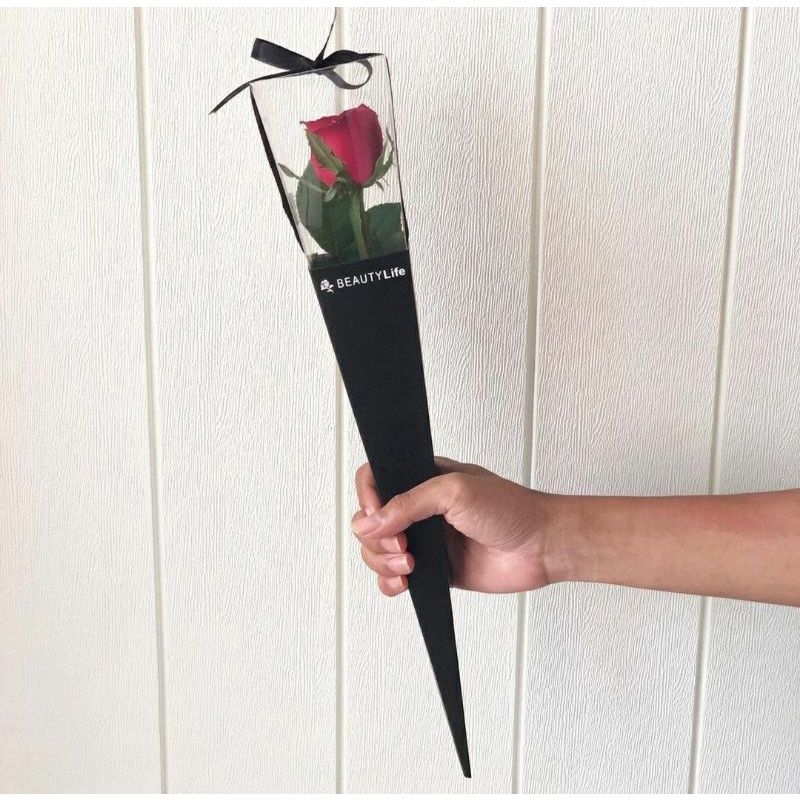 

BUKET BUNGA Single Rose Box Hari Valentine Hadiah Hari Guru Kado Ulang Tahun Tangkai Bunga Mawar