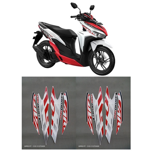 STRIPING STIKER STICKER LIS MOTOR VARIO 150 2020 PUTIH MERAH