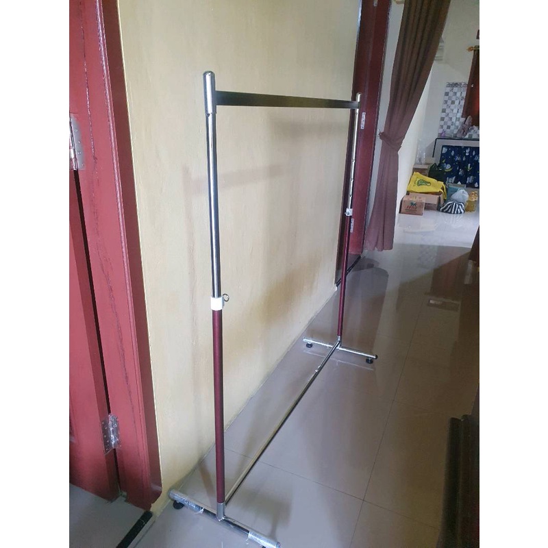 Hanger Gawang Baju Palang Kotak 120 cm