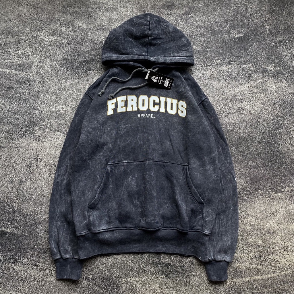 JAKET SWEATER HOODIE SANDWASH ORIGINAL FEROCIOUS FULL TAG&amp;LABEL - FREE STICKER