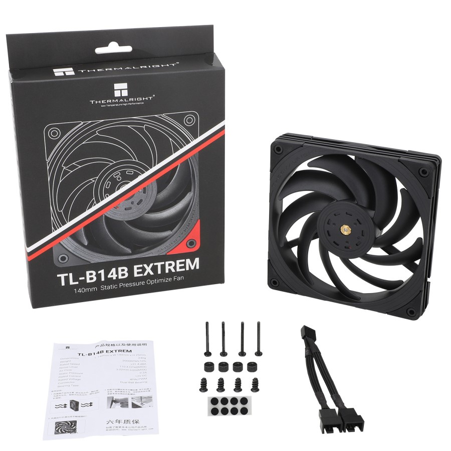 Fan THERMALRIGHT TL-B14B EXTREM PWM | 140mm High Static Pressure Fan
