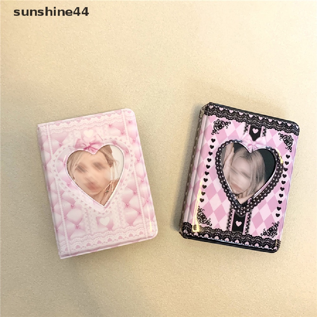 Sunshine INS Album Foto Polaroid 3 &quot;Motif Kotak-Kotak Pink / Hitam / Putih