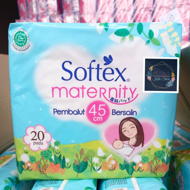 SOFTEX MATERNITY PADS / pembalut bersalin softex 20pads 10 pads/ pembalut 45cm