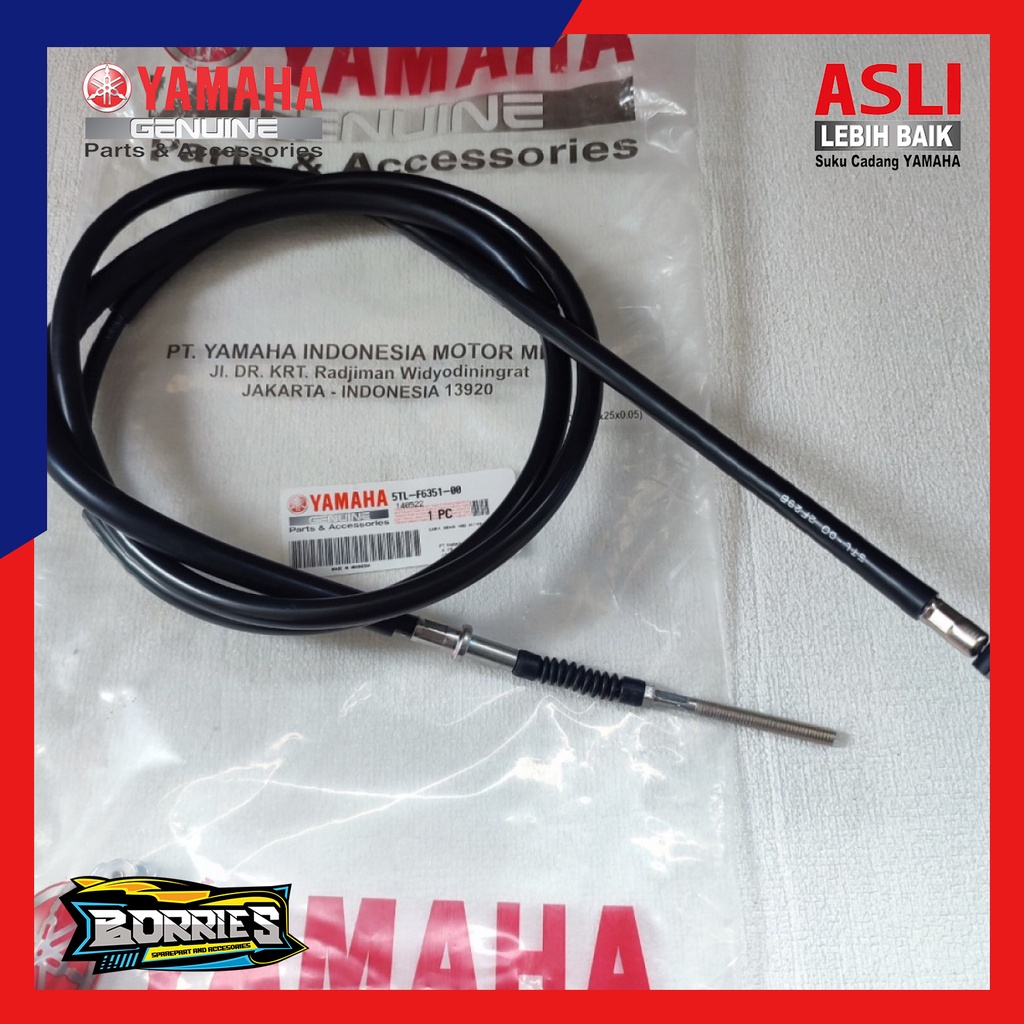 TALI KABEL REM BELAKANG MIO SPORTY ATAU SMILE ORIGINAL ORI YAMAHA 5TL-F6351-00