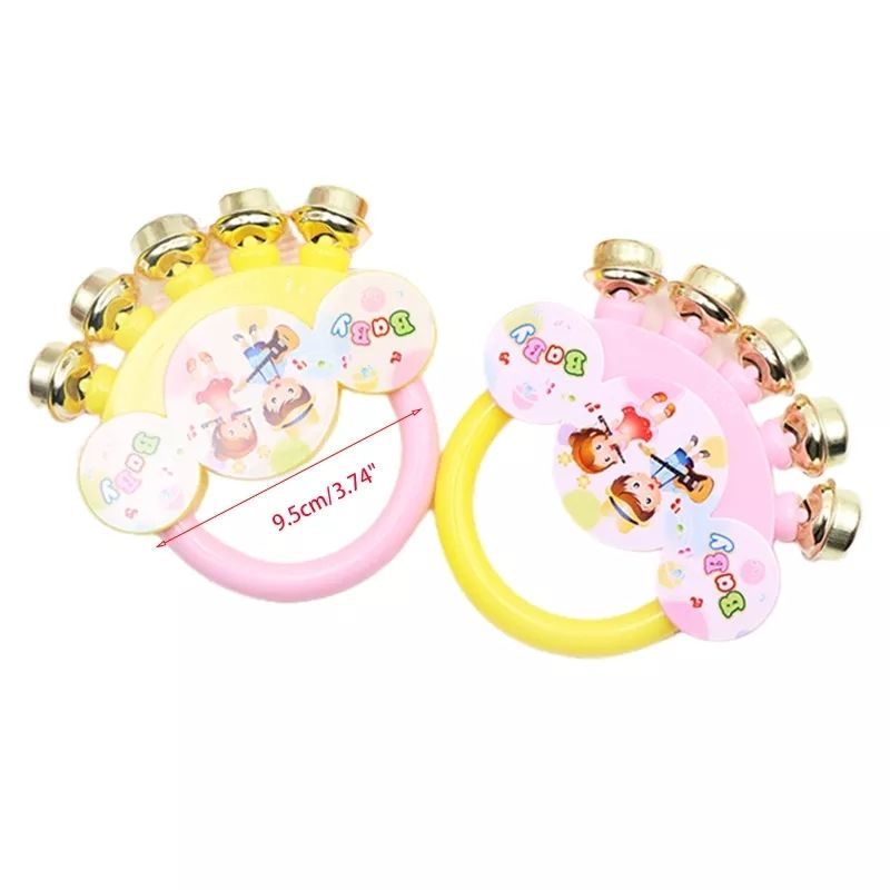 Mainan Bayi Rattle Kerincingan Jari Genggam Lonceng