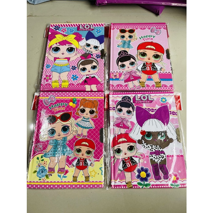 

Buku diary gembok motif LOL satuan OLS76