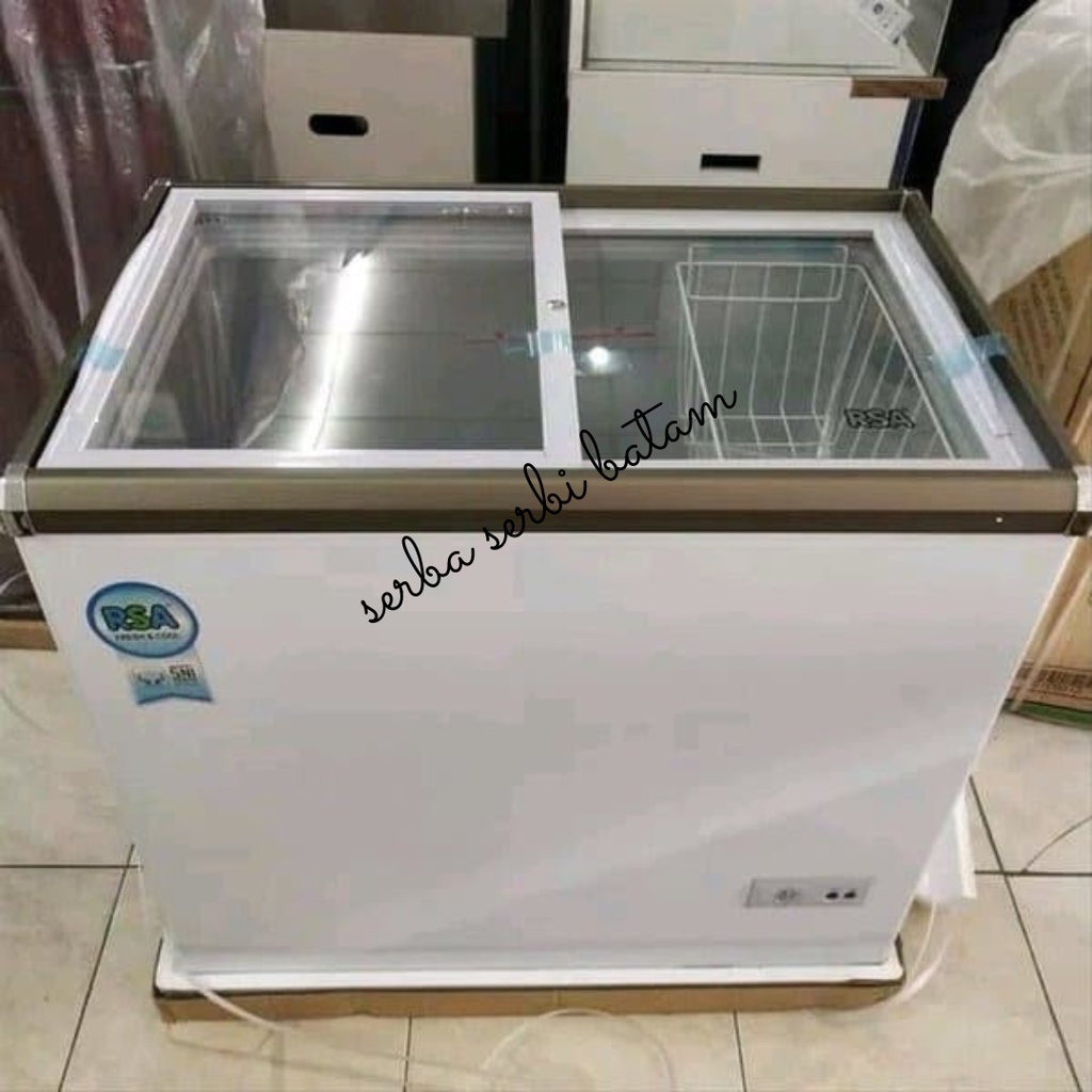 Box Chest Freezer Flat Sliding 200 / 171 Liter RSA XS-200 XS200 XS 200 BATAM